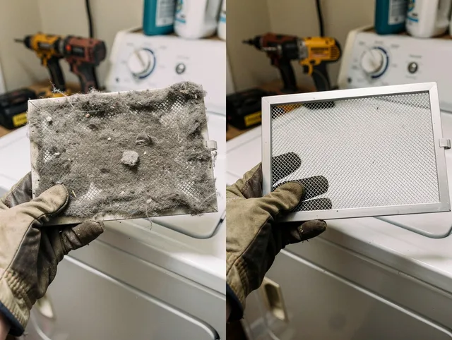Professional lint trap cleaning by Davie Dryer Vent Cleaning in Davie