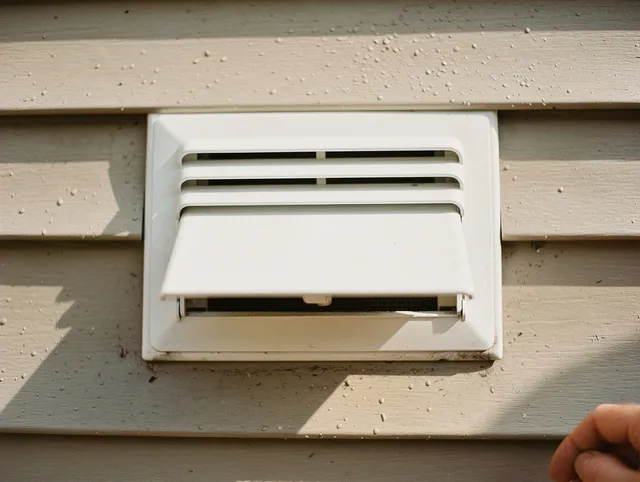 Davie Dryer Vent Cleaning technician performing professional exhaust vent cleaning at a residential property in Davie