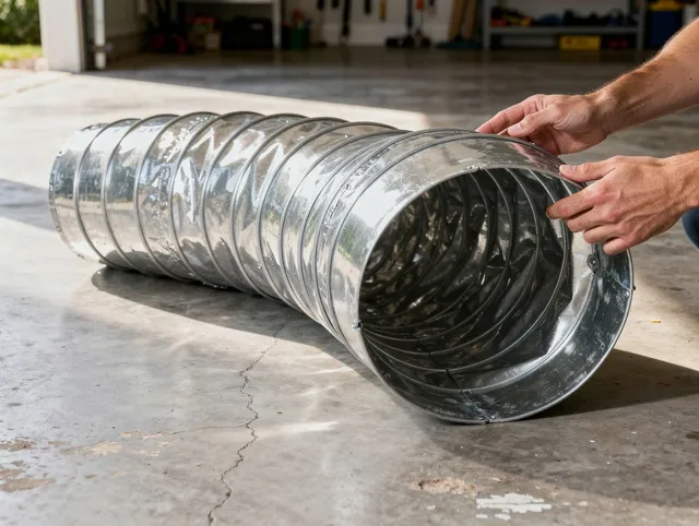 Davie Dryer Vent Cleaning specialist using advanced equipment for thorough duct cleaning in Davie